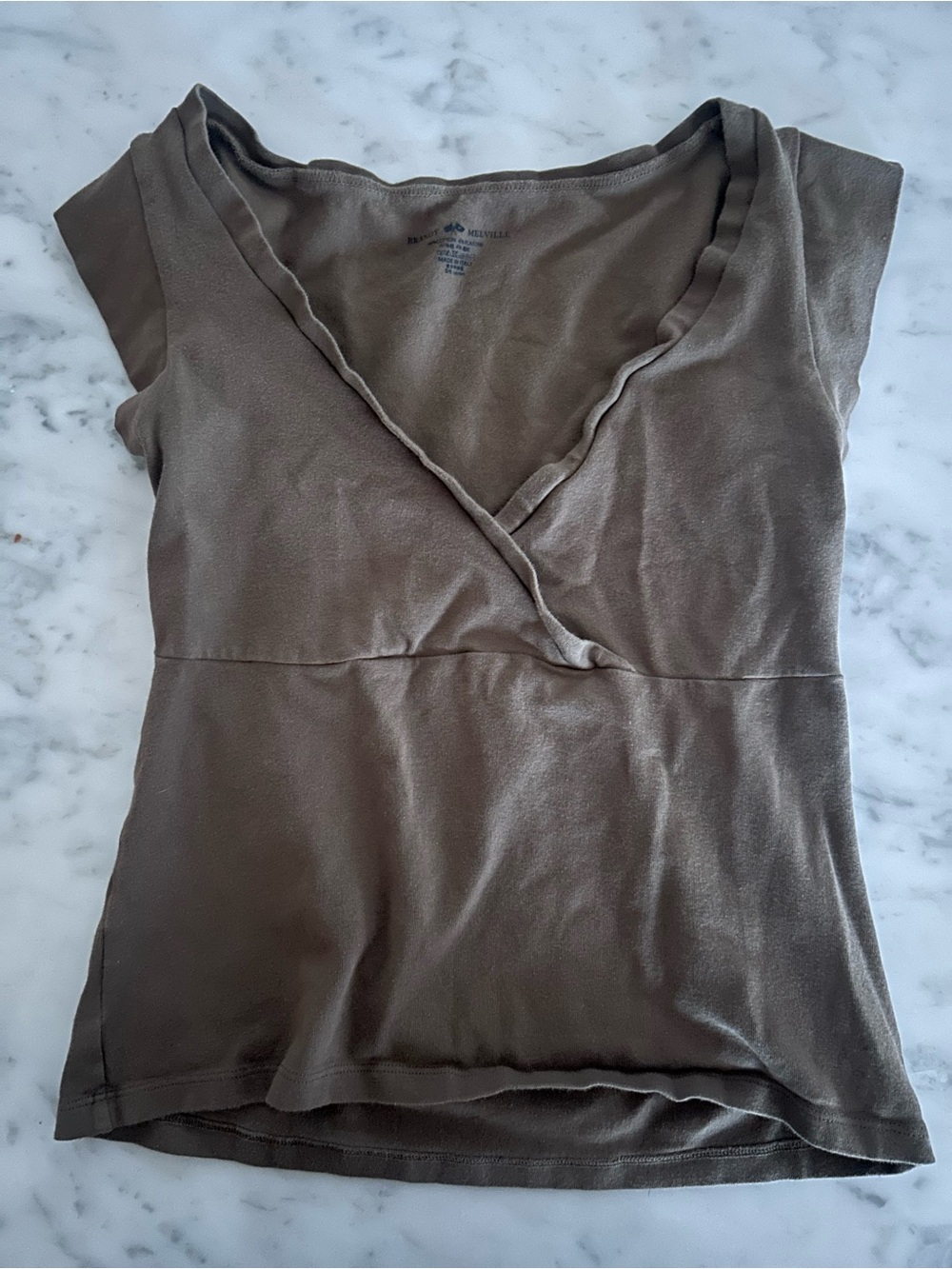 Brandy Melville Brown Cap Sleeve Top